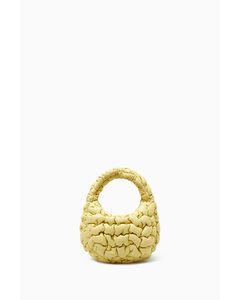 Quilted Micro Bag - Leather Light Yellow