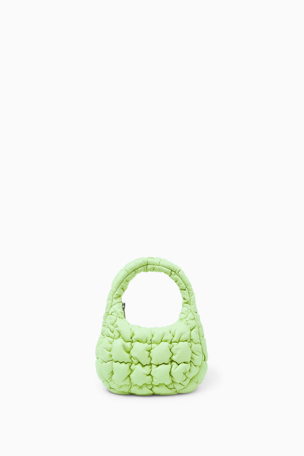 COS Quilted Micro Bag - Leather Lime