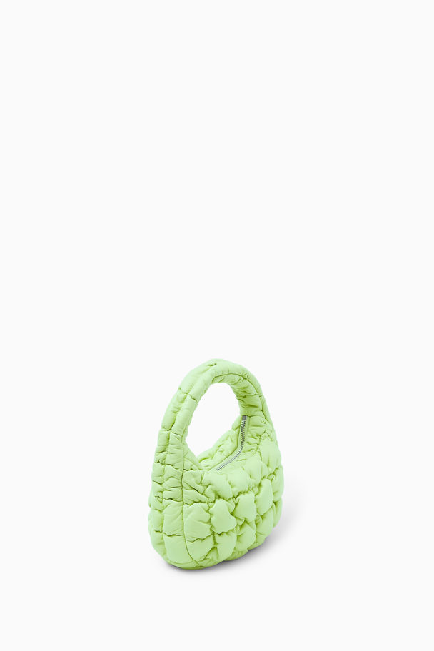 COS Quilted Micro Bag - Leather Lime