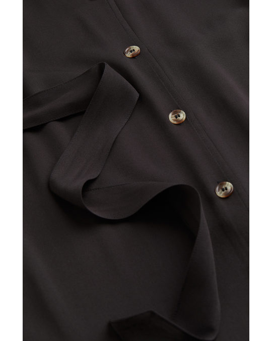 H&M Mama Tie-belt Dress Black