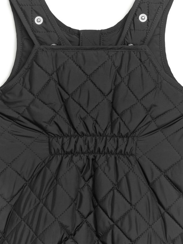 Arket Sleeveless Quilted Overall Black