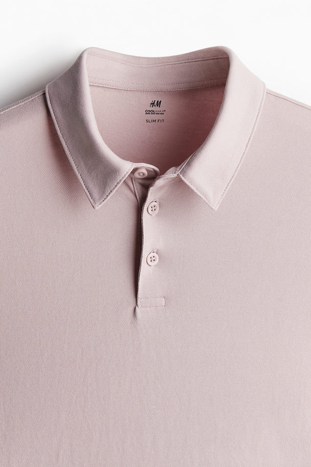 H&M COOLMAX® Poloshirt Slim Fit Rosa