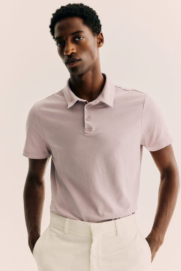 H&M COOLMAX® Poloshirt Slim Fit Rosa