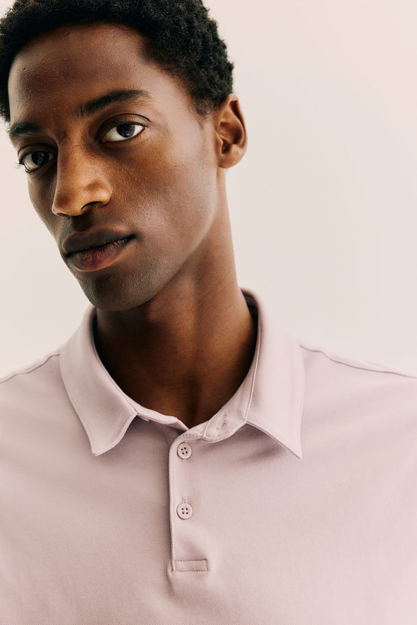 H&M COOLMAX® Poloshirt Slim Fit Rosa