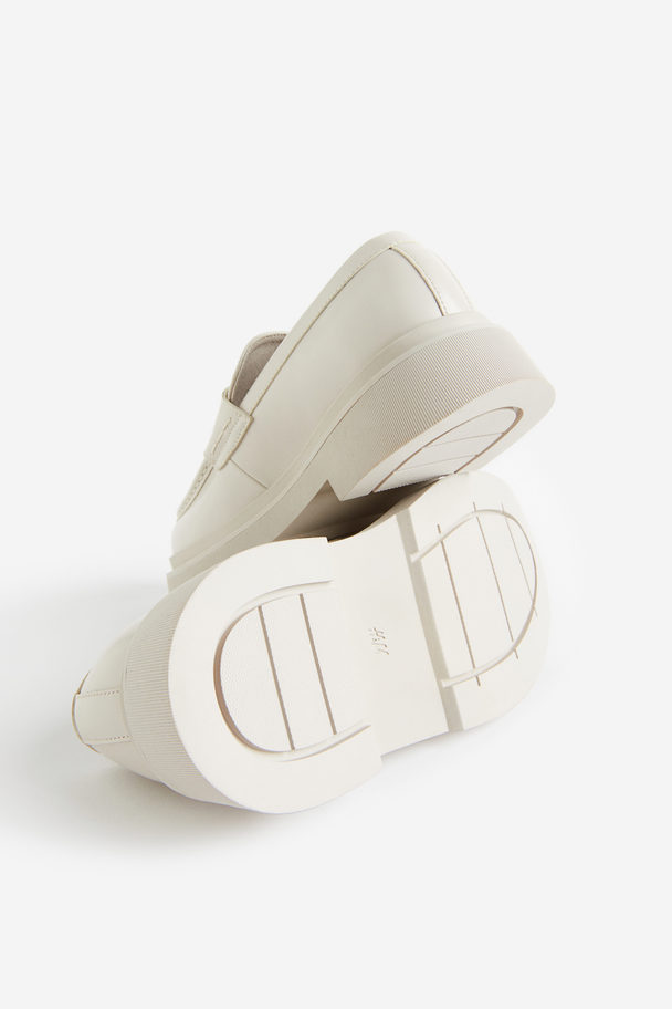 H&M Chunky Loafers Lichtbeige