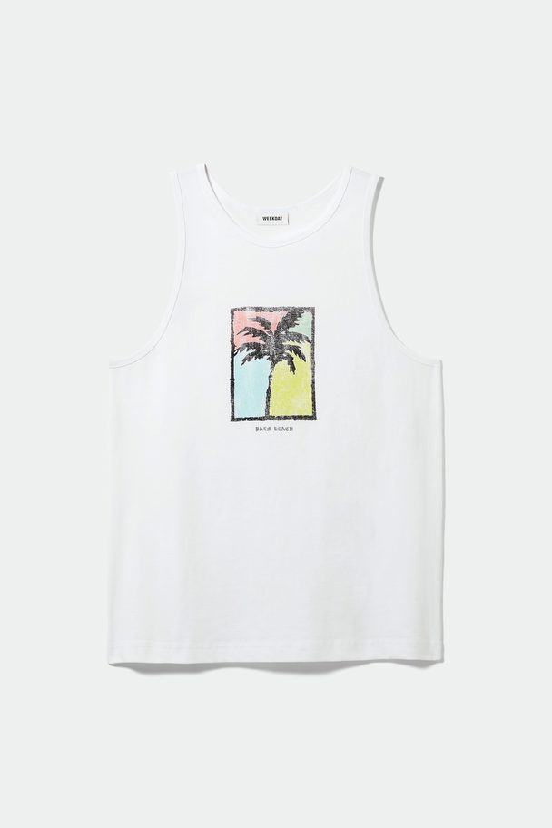Weekday Oversized Graphic Printed Tank Palm Tree