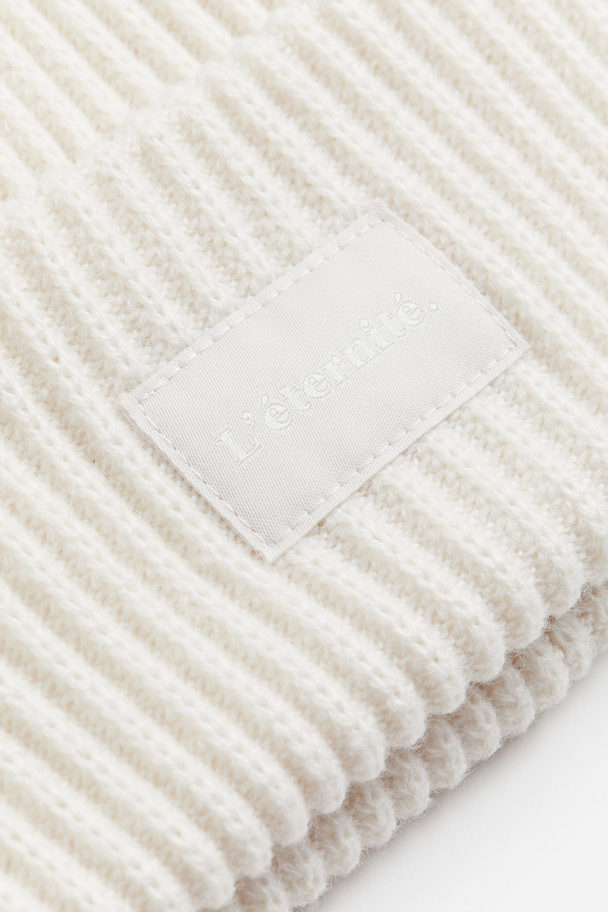 H&M Knitted Hat White
