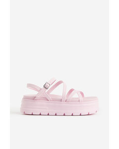 Chunky Platform Sandals Light Pink
