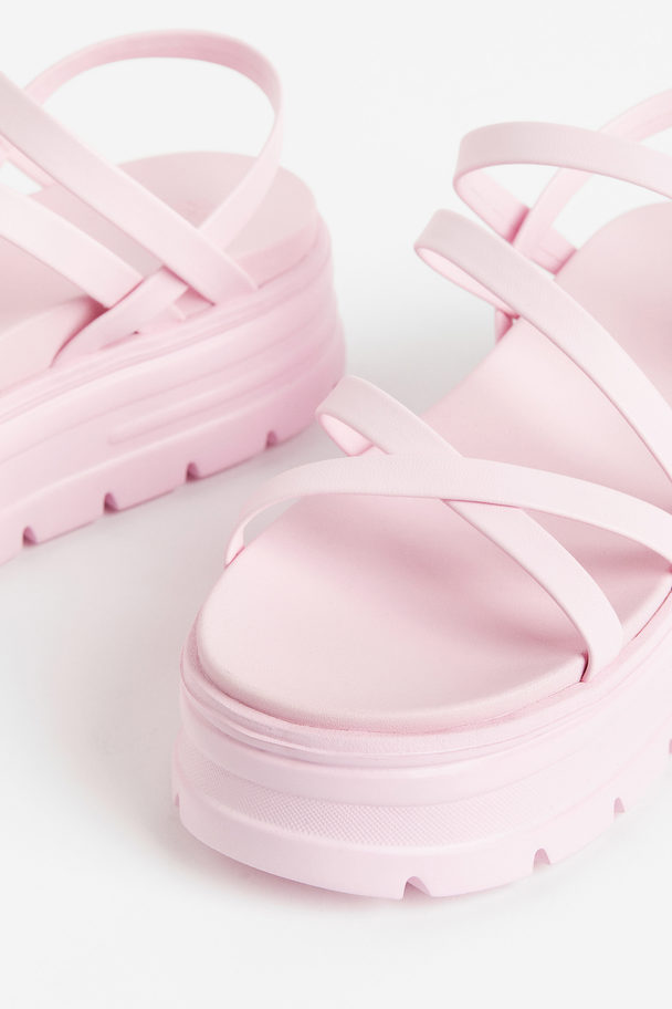 H&M Chunky Platform Sandals Light Pink