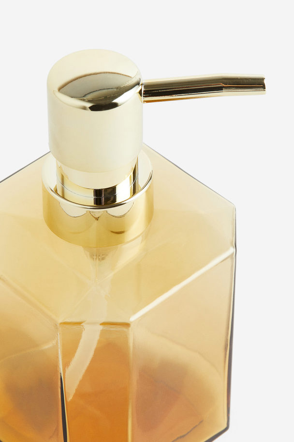 H&M HOME Glass Soap Dispenser Yellow