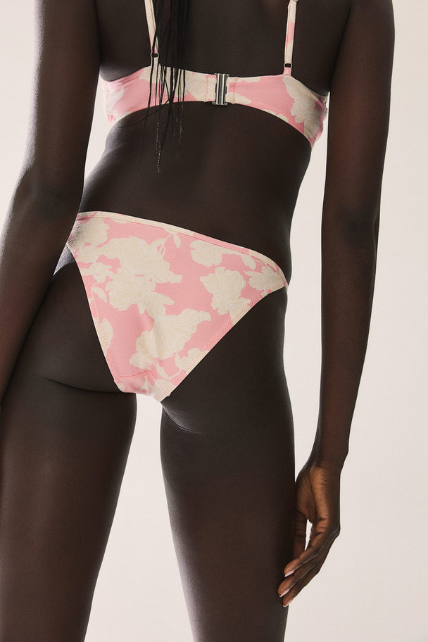 H&M Cheeky Bikinitanga Ljusrosa/blommig