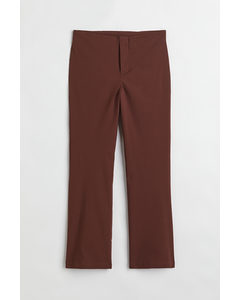 Flared Trousers Brown