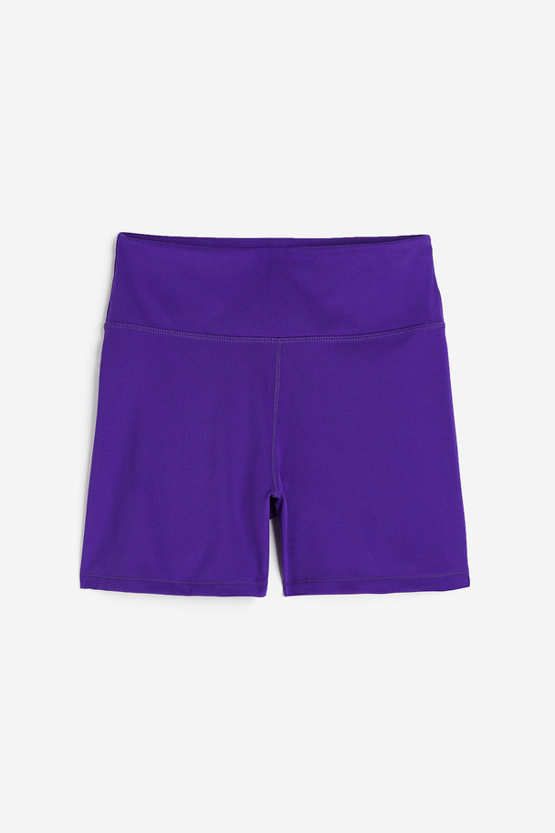 H&M Sportshort - High Waist Donkerpaars