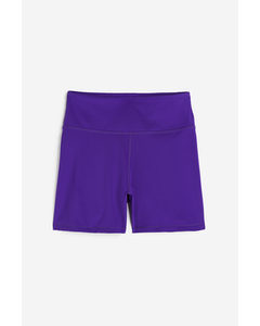 Sportshort - High Waist Donkerpaars