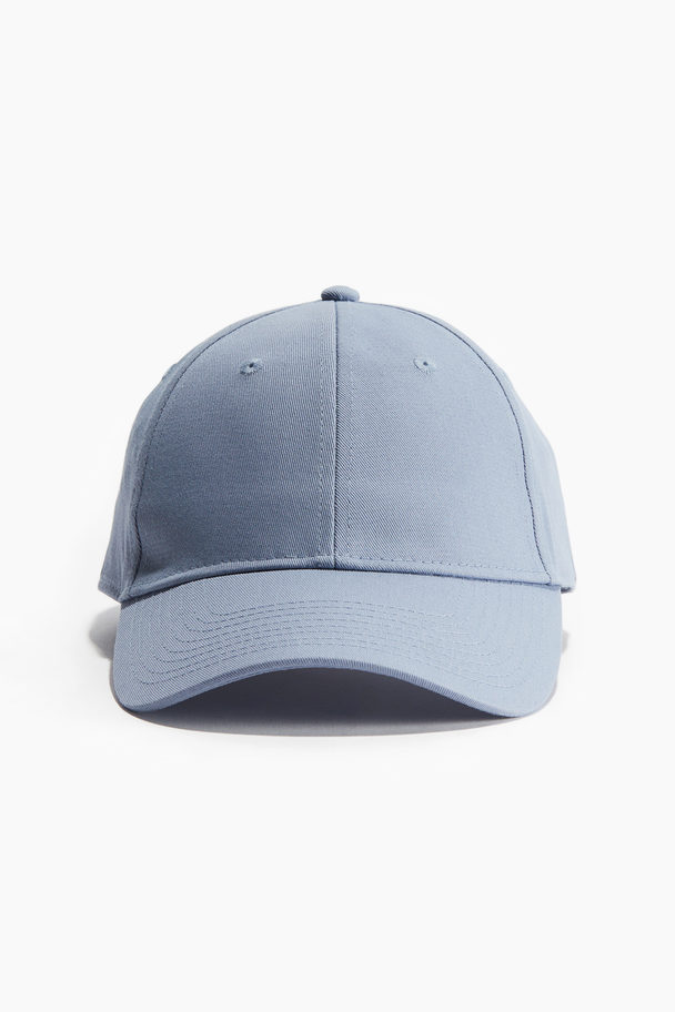 H&M Cap aus Baumwolltwill Hellblau