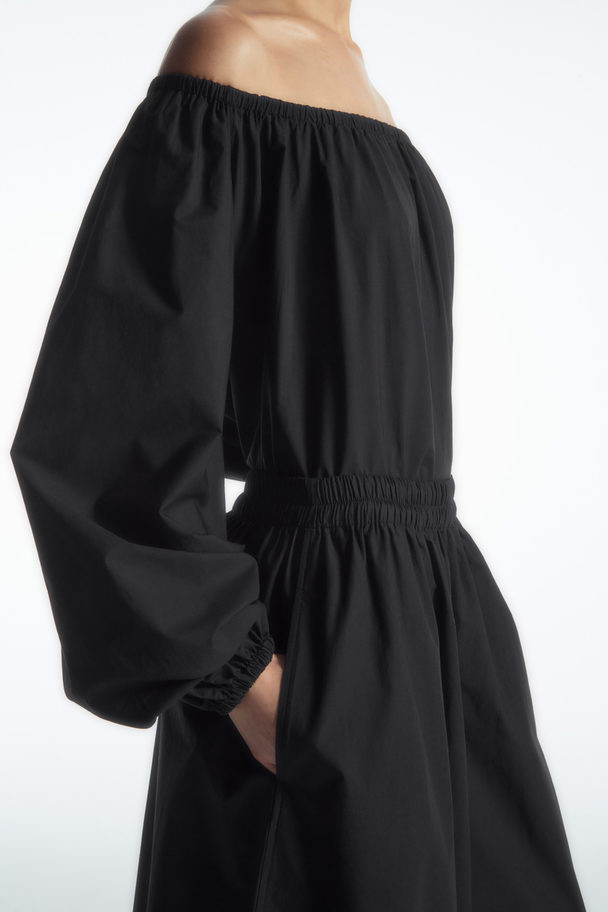 COS Gathered Wide-leg Trousers​ Black