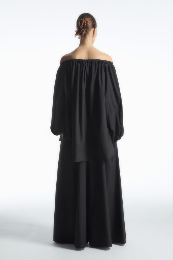 COS Gathered Wide-leg Trousers​ Black