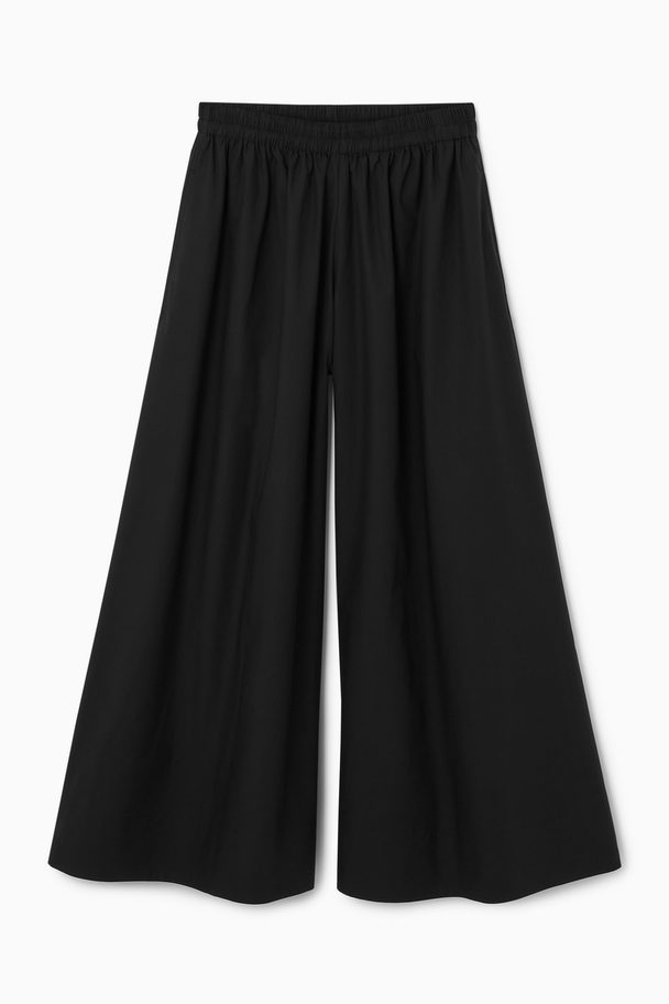 COS Gathered Wide-leg Trousers​ Black