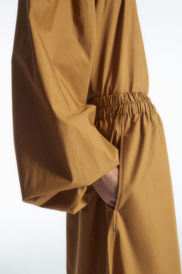 COS Gathered Wide-leg Trousers​ Brown