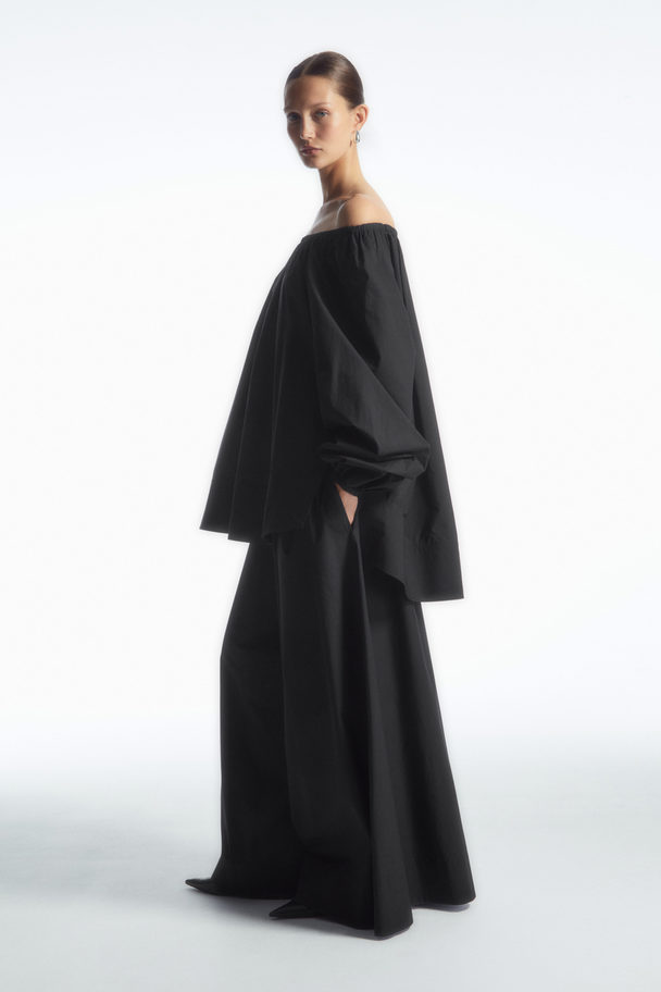 COS Gathered Wide-leg Trousers​ Black