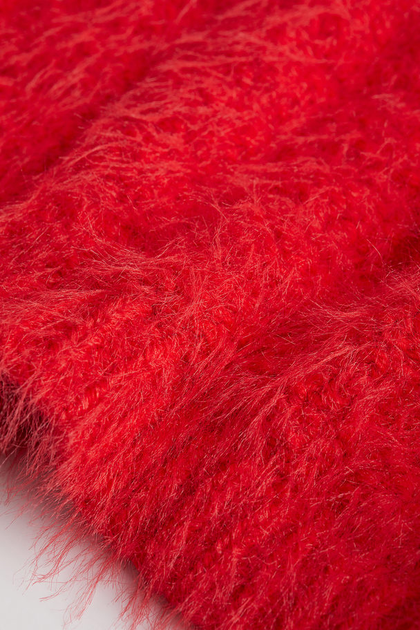 H&M Fluffy Jumper Red