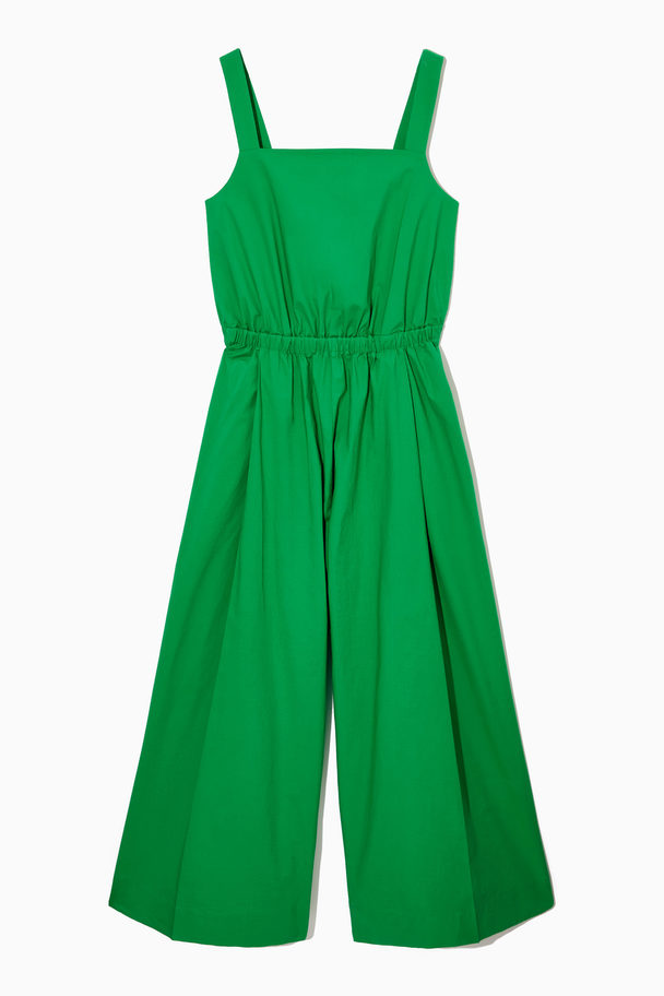 COS Bow-back Wide-leg Jumpsuit Bright Green