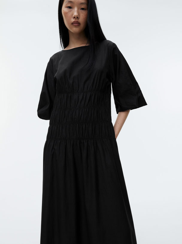 ARKET Short-sleeved Maxi Dress Black