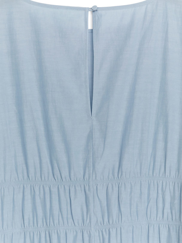 ARKET Short-sleeved Maxi Dress Blue