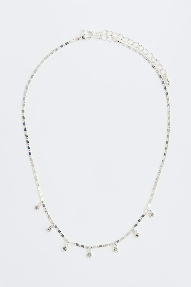 H&M Halskette mit Anhängern Silberfarben