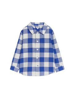 Flannel Overshirt Blue/off White