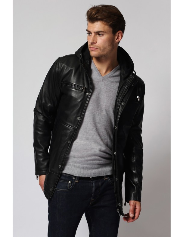 Le Temps des Cerises Leather Jacket Liesse