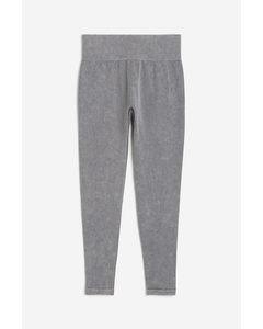 Drymove™ Ribbed Sports Tights Grey/washed Out