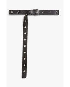 Faux Leather Belt Black