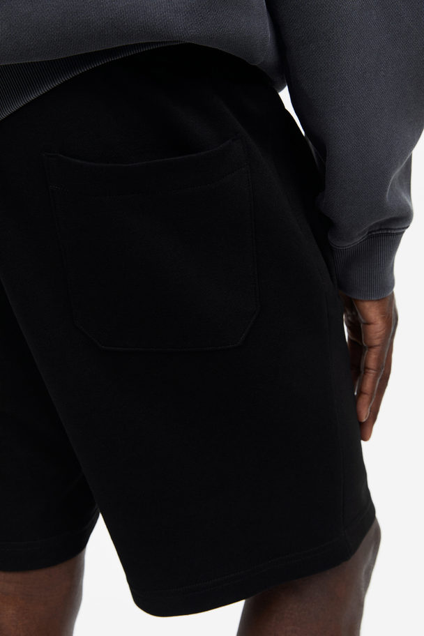 H&M Sweatshort - Regular Fit Zwart