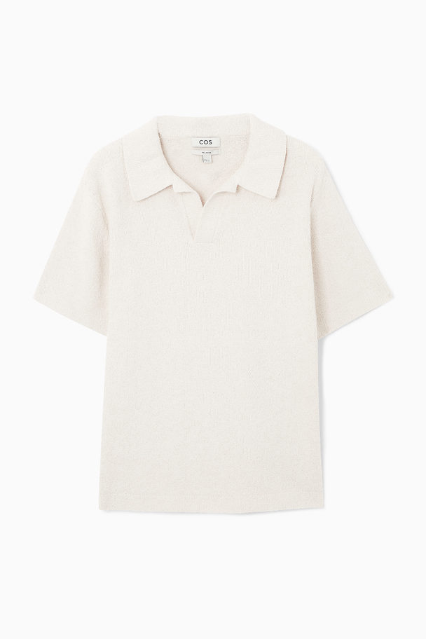 COS Boucléstrikket Poloshirt