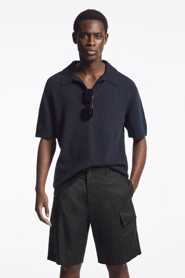 COS Boucléstrikket Poloshirt