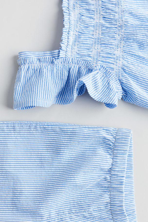 H&M 2-teiliges Set Hellblau/Gestreift