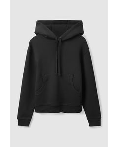 Relaxed-fit Scuba Hoodie Black
