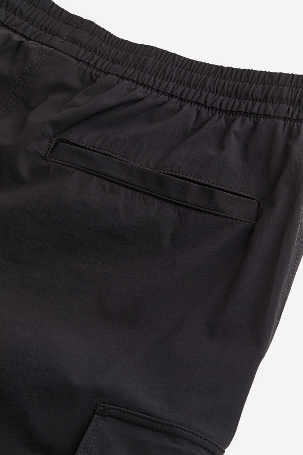 H&M Cargojoggers I Nylon Relaxed Fit Svart