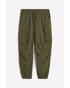 Utilityjoggers Van Nylon - Relaxed Fit Kakigroen