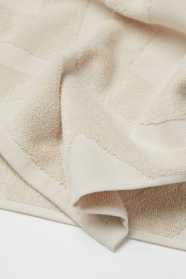 H&M HOME 2-pack Guest Towels Light Beige/patterned