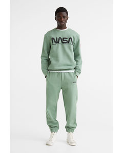 Relaxed Fit Sweatpants Light Green/nasa