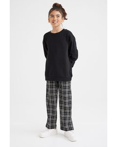 Tailored Trousers Black/checked