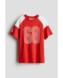 Printed T-shirt Red/68