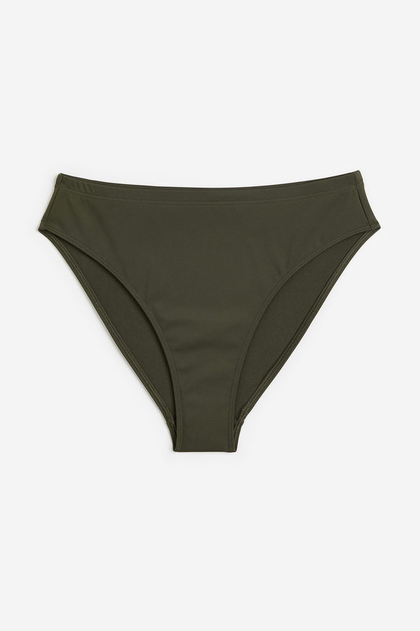 H&M Sports Bikini Bottoms Dark Khaki Green