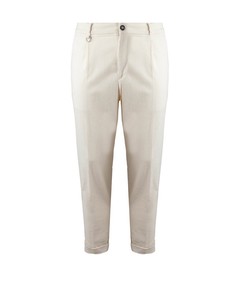 Paolo Pecora Cream Ribbed Trousers