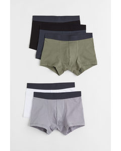 5-pack Boxer Shorts Dark Grey/khaki Green