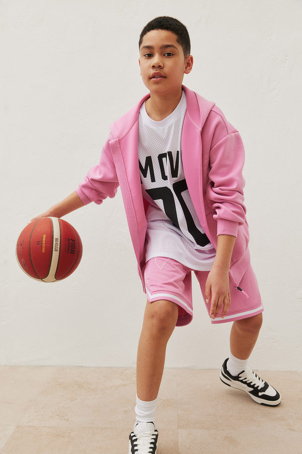 H&M DryMove™ Basketballshorts Rosa/Stray Ball