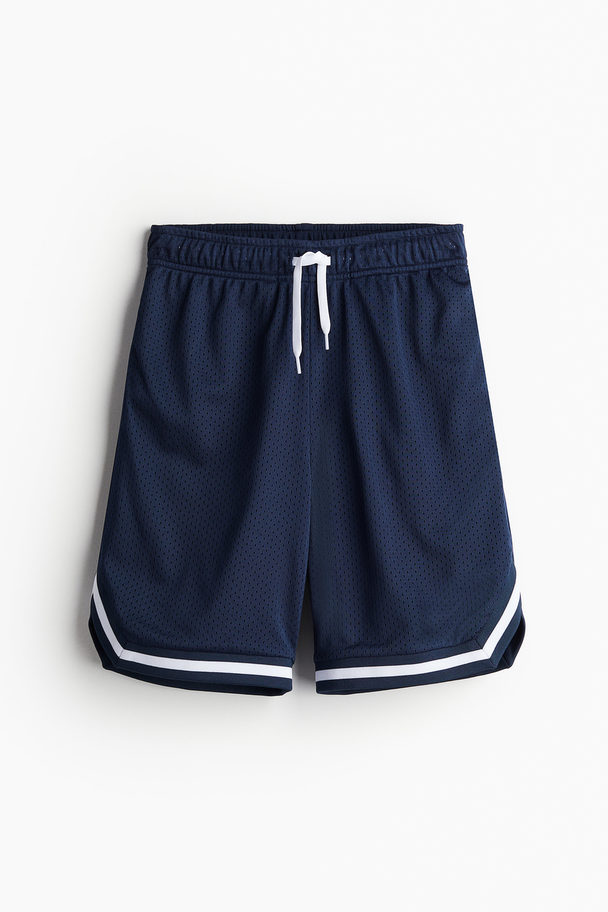 H&M DryMove™ Basketballshorts Marineblau