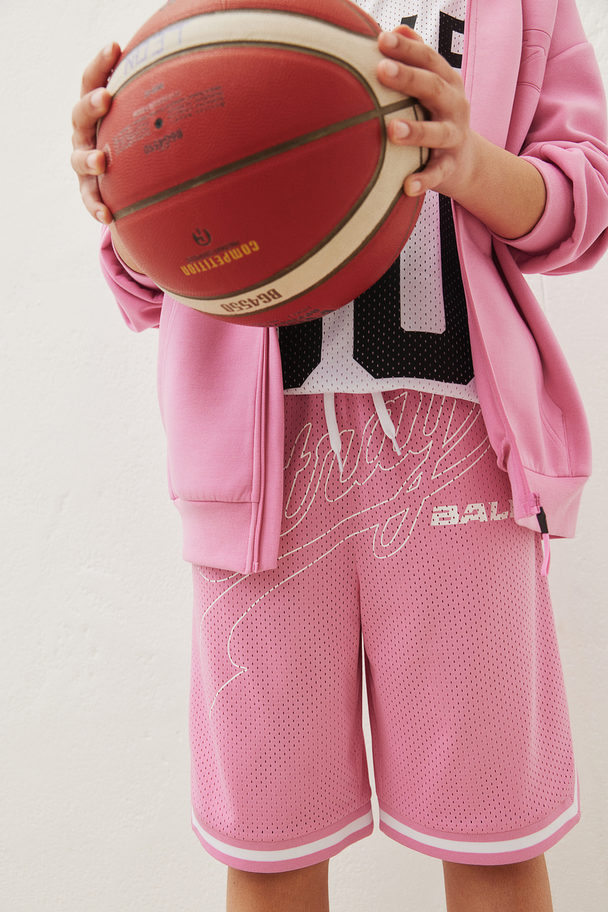 H&M DryMove™ Basketballshorts Rosa/Stray Ball